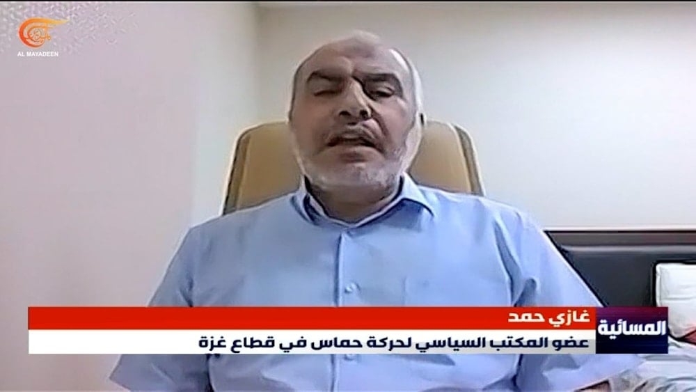 El miembro del Buró Político del movimiento Hamas, Ghazi Hamad.