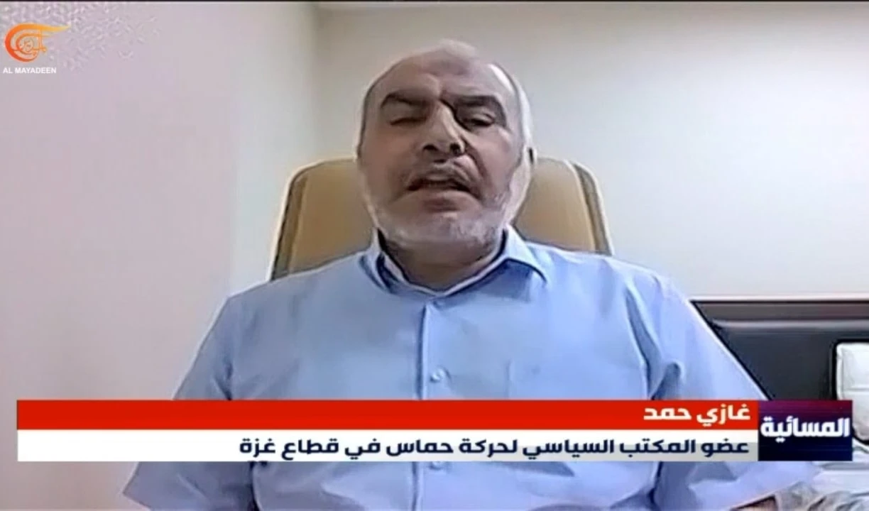 El miembro del Buró Político del movimiento Hamas, Ghazi Hamad.