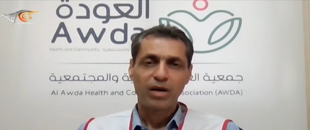El médico Ahmed Muhanna, director del Hospital Al-Awda. 