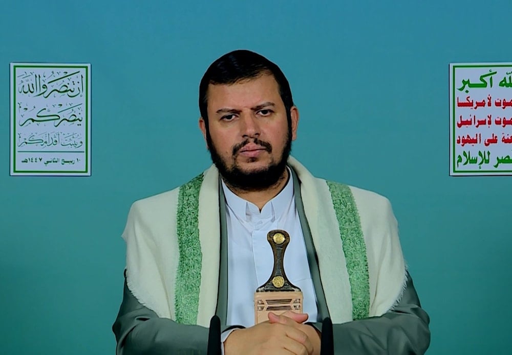 El líder del movimiento yemenita Ansar Allah, Sayyed Al-Houthi . 