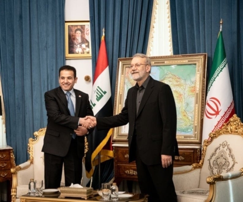 Al-Araji se reúne con Larijani en Teherán. 20 de octubre 2025