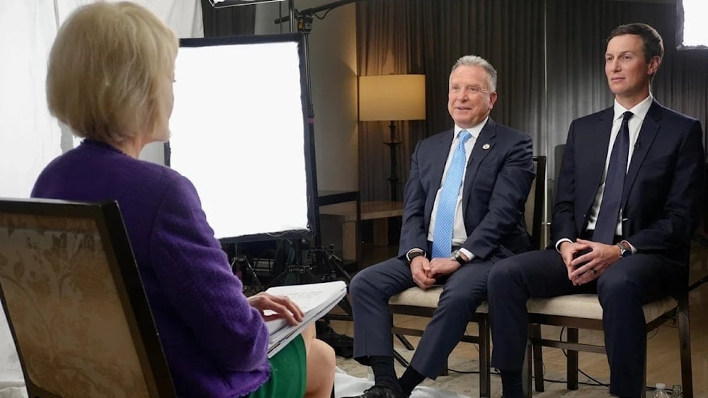 Steve Witkoff y Jared Kushner rechazaron el genocidio israelí en la Franja de Gaza durante una entrevista ofrecida a  la cadena CBS News.