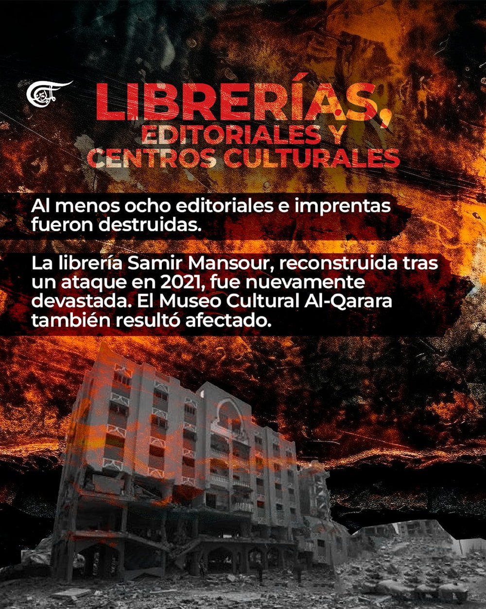 Gaza sin libros ni aulas: la ofensiva israelí contra la cultura
