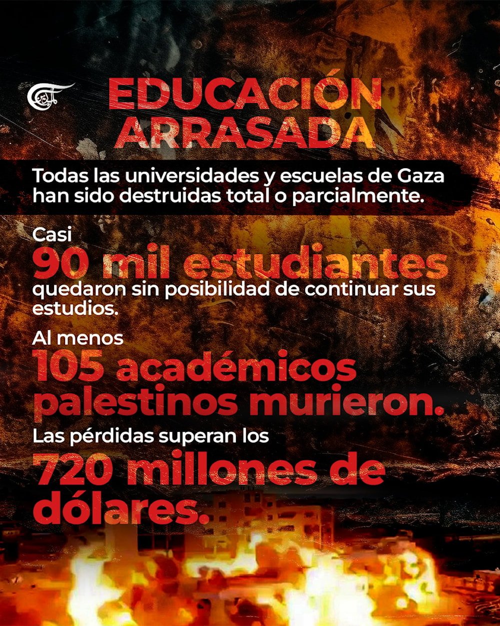 Gaza sin libros ni aulas: la ofensiva israelí contra la cultura