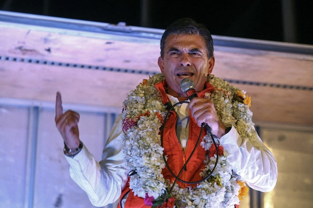 Rodrigo Paz se dirige a sus partidiarios tras ganar elecciones presidenciales de Bolivia. (Foto: AFP)