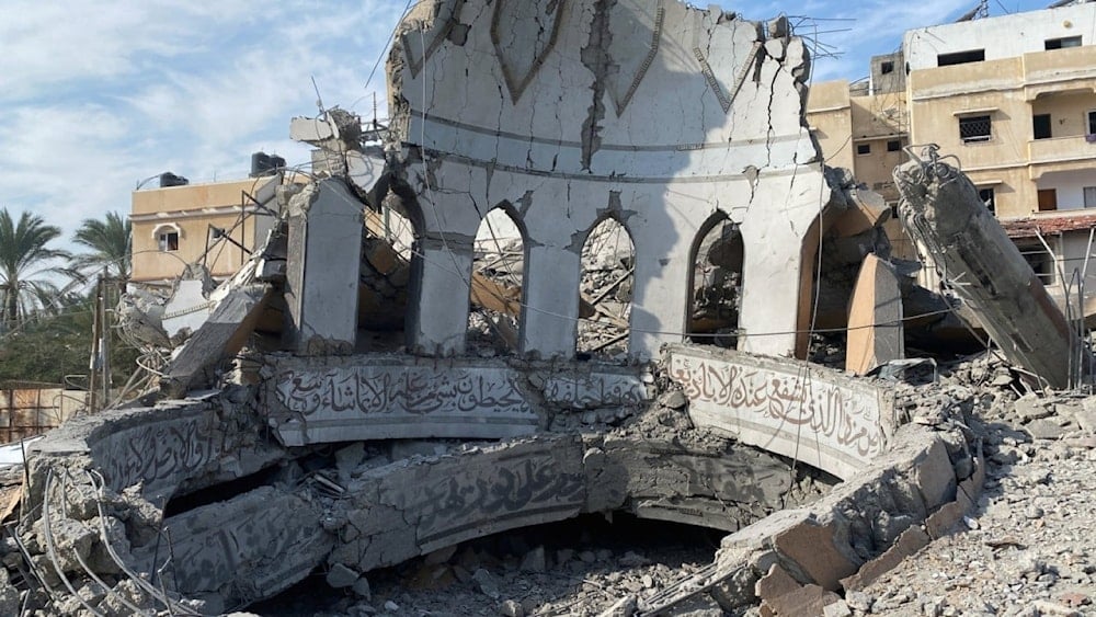 Destrucción de la Gran Mezquita de Omari. Foto: Reuters. 