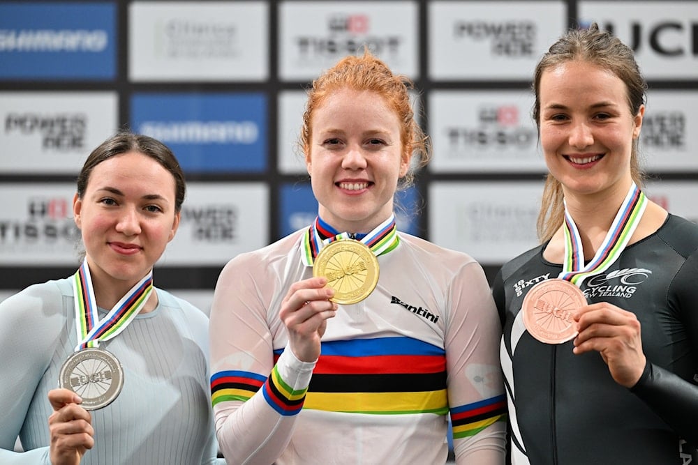 Van de Wouw triunfa con récord en mundial de ciclismo de pista.