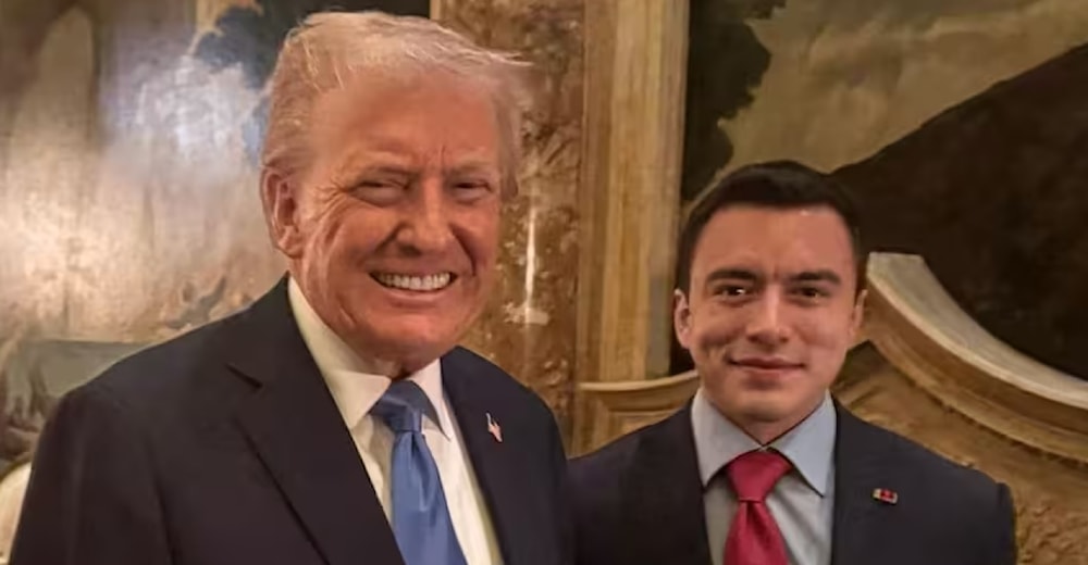 Donald Trump se reunió con el presidente de Ecuador, Daniel Noboa, en su residencia de Mar-a-Lago.