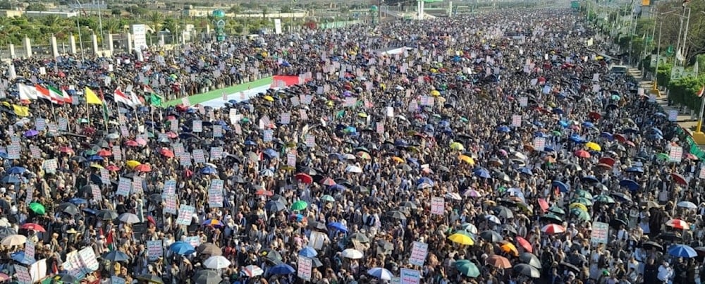 Millones marcharon en Yemen en apoyo a Gaza y Palestina.