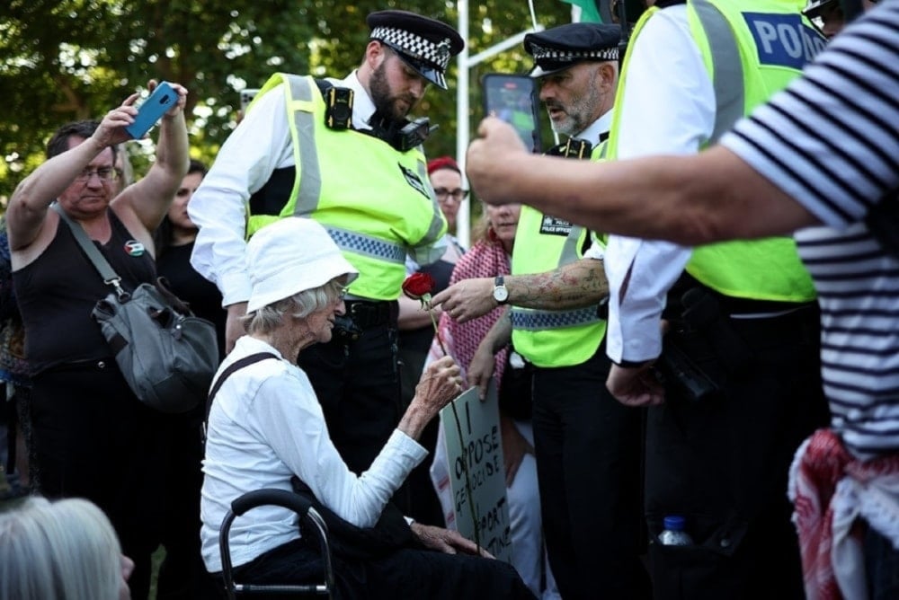 El gobierno británico endureció las medidas contra algunos colectivos de solidaridad con Palestina