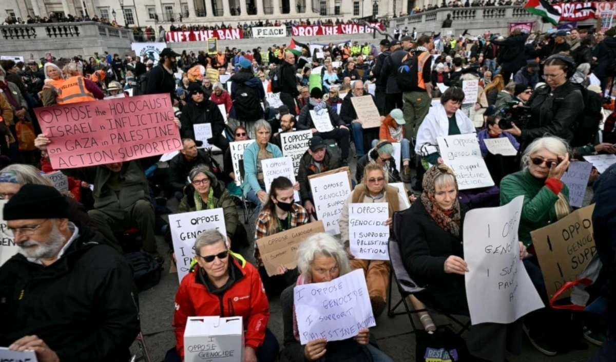 Protestas en Europa en apoyo a Gaza y contra ataque a FlotillaGlobal Sumud