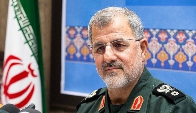 Comandante del Cuerpo de la Guardia Revolucionaria de Irán (CGRI), general división Mohammadi Pakpour.