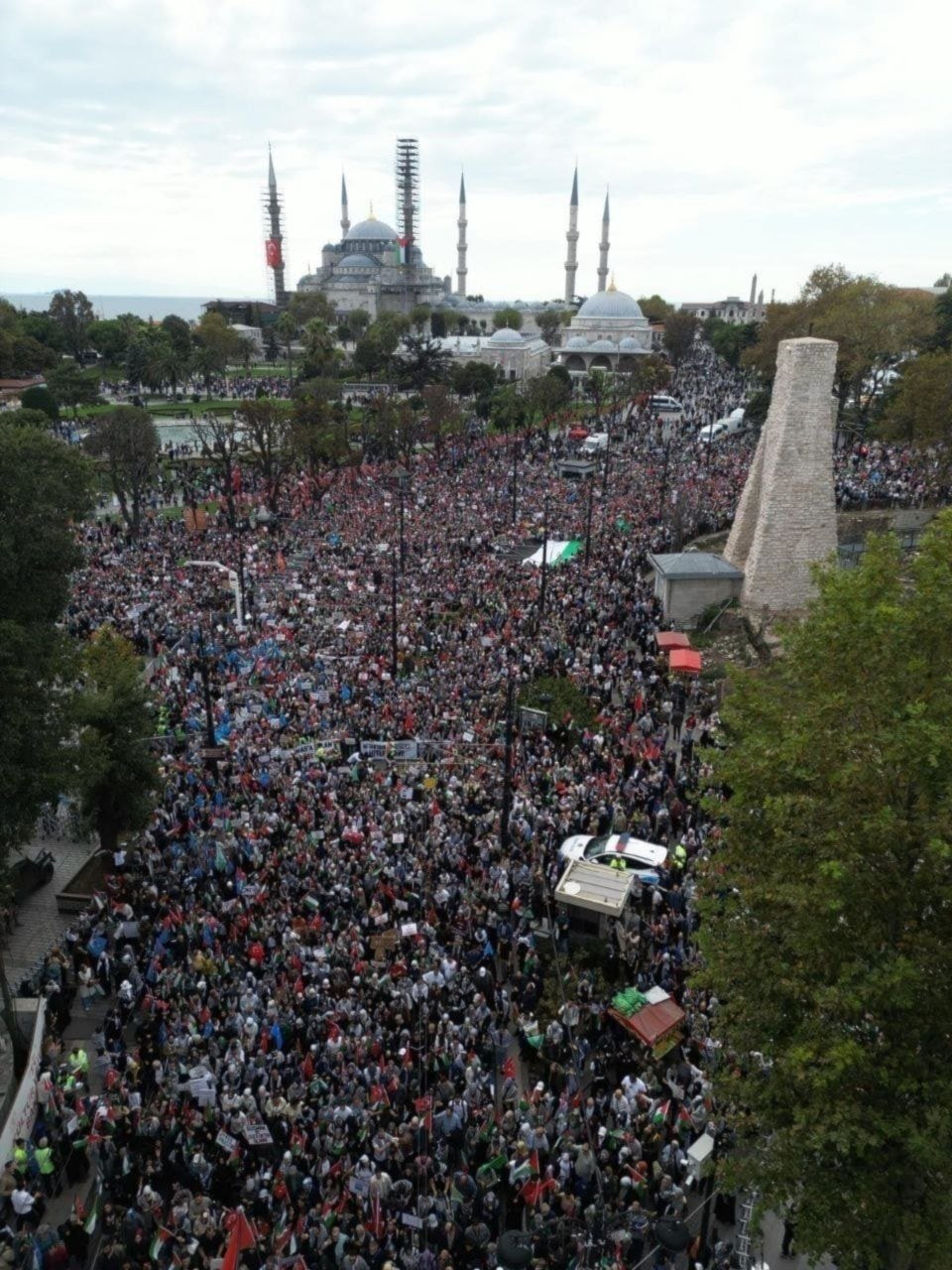 Estambul y Elazig fueron escenario de grandes manifestaciones en apoyo a Gaza.