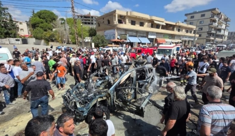 Dos civiles murieron en un ataque israelí contra un vehículo en el sur de Líbano.
