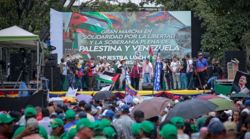 Venezolanos alzan la voz contra la ofensiva sionista en la Franja de Gaza (Foto: Agencias)