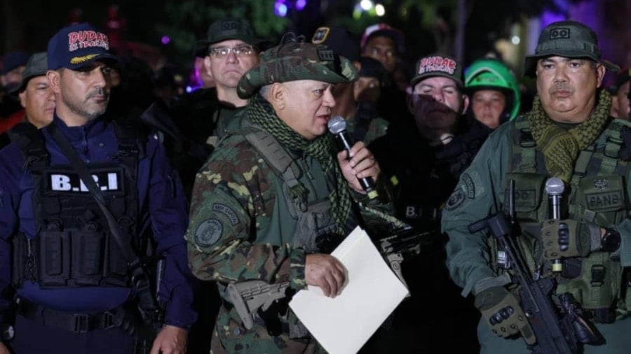 El vicepresidente de Venezuela, Diosdado Cabello, supervisó el despliegue de la Operación Independencia 200. 