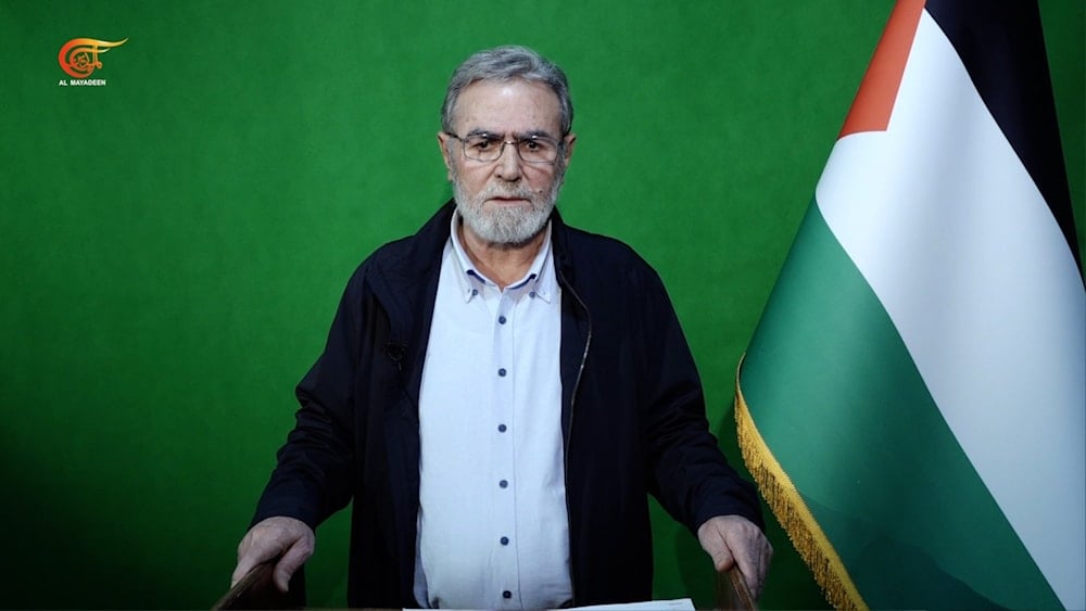 El secretario general del movimiento de la Yihad Islámica, Ziyad al-Nakhala.