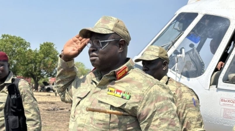 Comandante del ejército de Sudán del Sur, Paul Nang Majok.