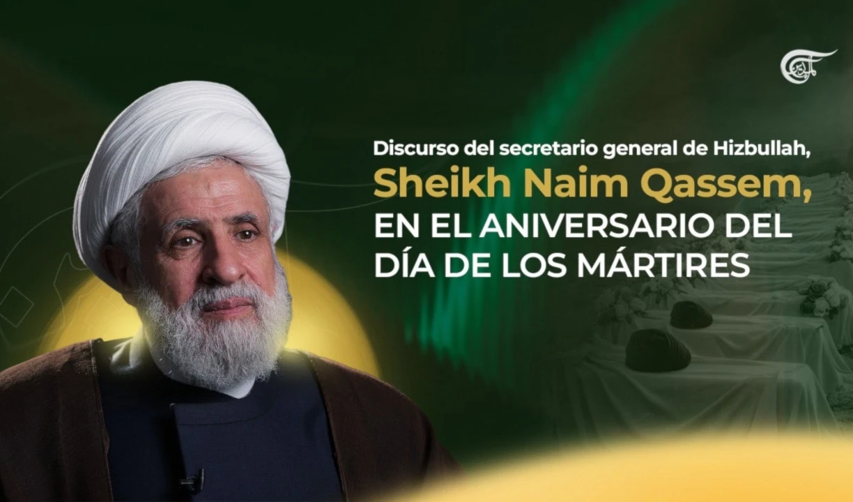 El secretario general de Hizbullah, el Sheikh Naim Qassem.