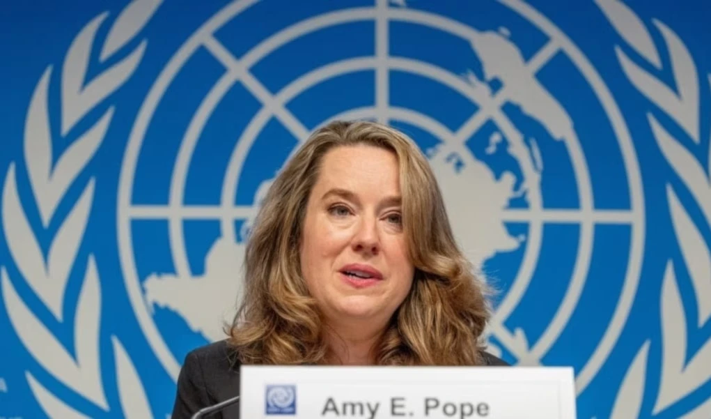 La directora general de la Organización Internacional para las Migraciones, Amy Pope.