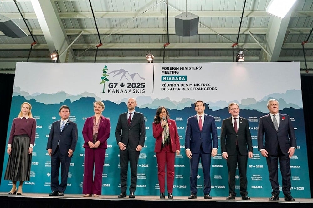 Los titulares de Exteriores de Unión Europea, Italia, Canadá, Francia, Alemania, Japón, el Reino Unido y los Estados Unidos reunidos en Canadá. (Foto: AFP)