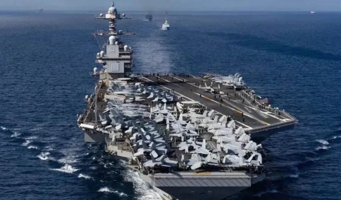 La llegada del portaaviones al área del Comando Sur, con sede en Doral (Florida), marca un punto de inflexión en la política militar hacia América Latina.