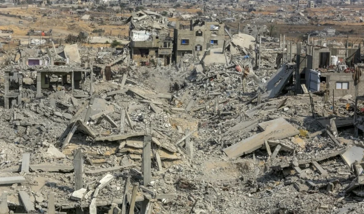 La Franja de Gaza está prácticamente reducida a escombros tras dos años de constantes bombardeos israelíes.