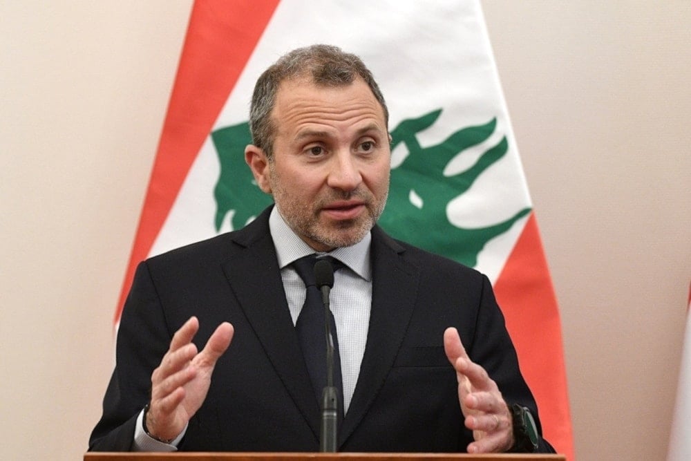El líder del Movimiento Patriótico Libre y miembro del Parlamento libanés, Gebran Bassil. 