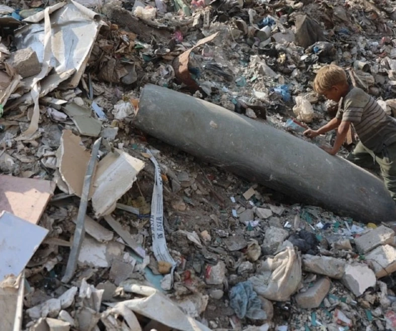 Gaza acumula la mayor carga global de munición sin estallar