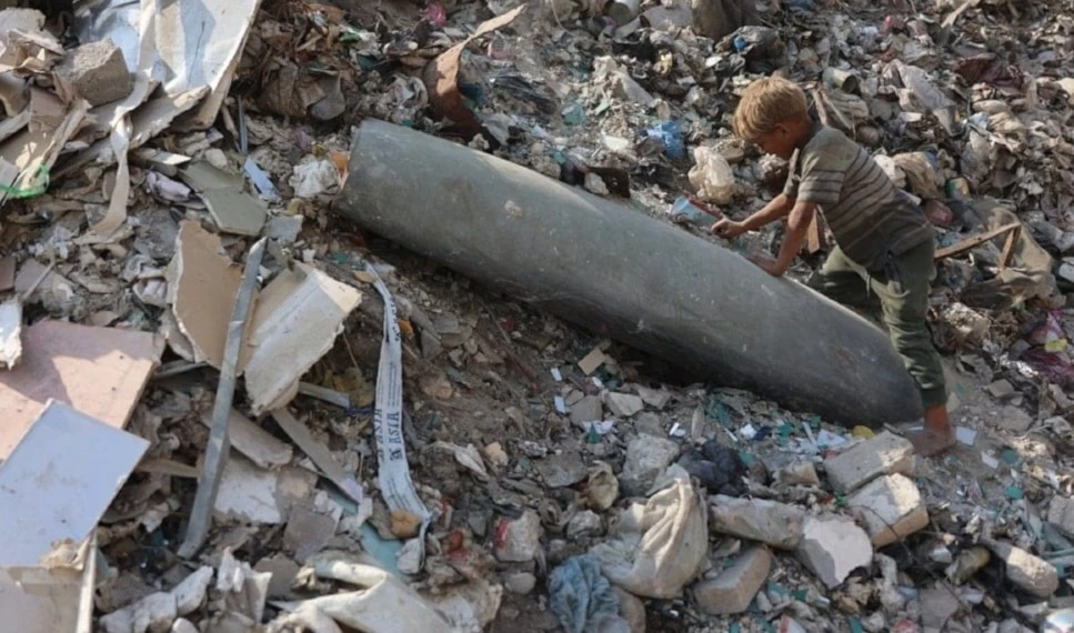 Gaza acumula la mayor carga global de munición sin estallar