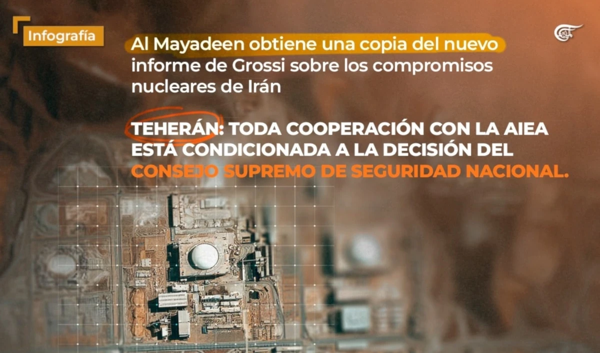 Al Mayadeen obtiene una copia del nuevo informe de Grossi sobre compromisos nucleares de Irán