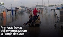 Primeras lluvias del invierno azotan la Franja de Gaza