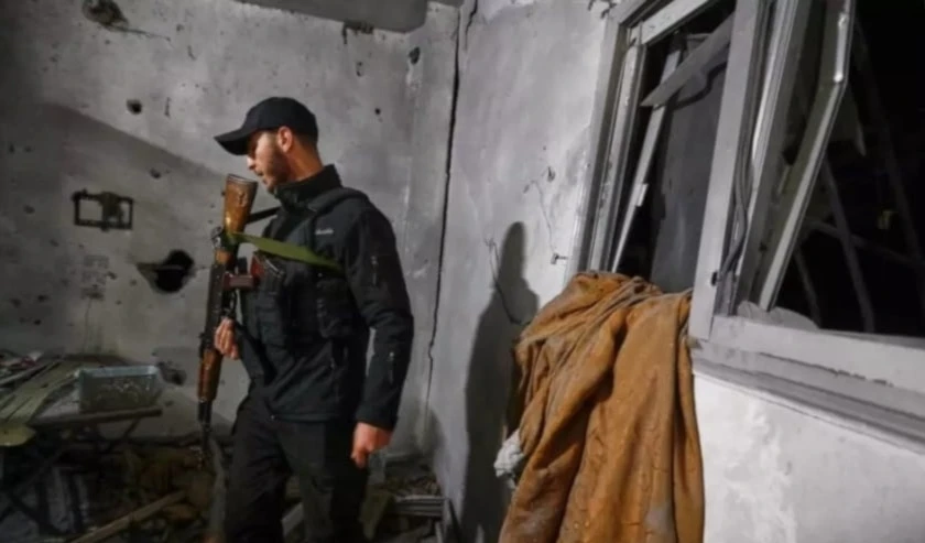 Lugar de la explosión en Mezzeh.