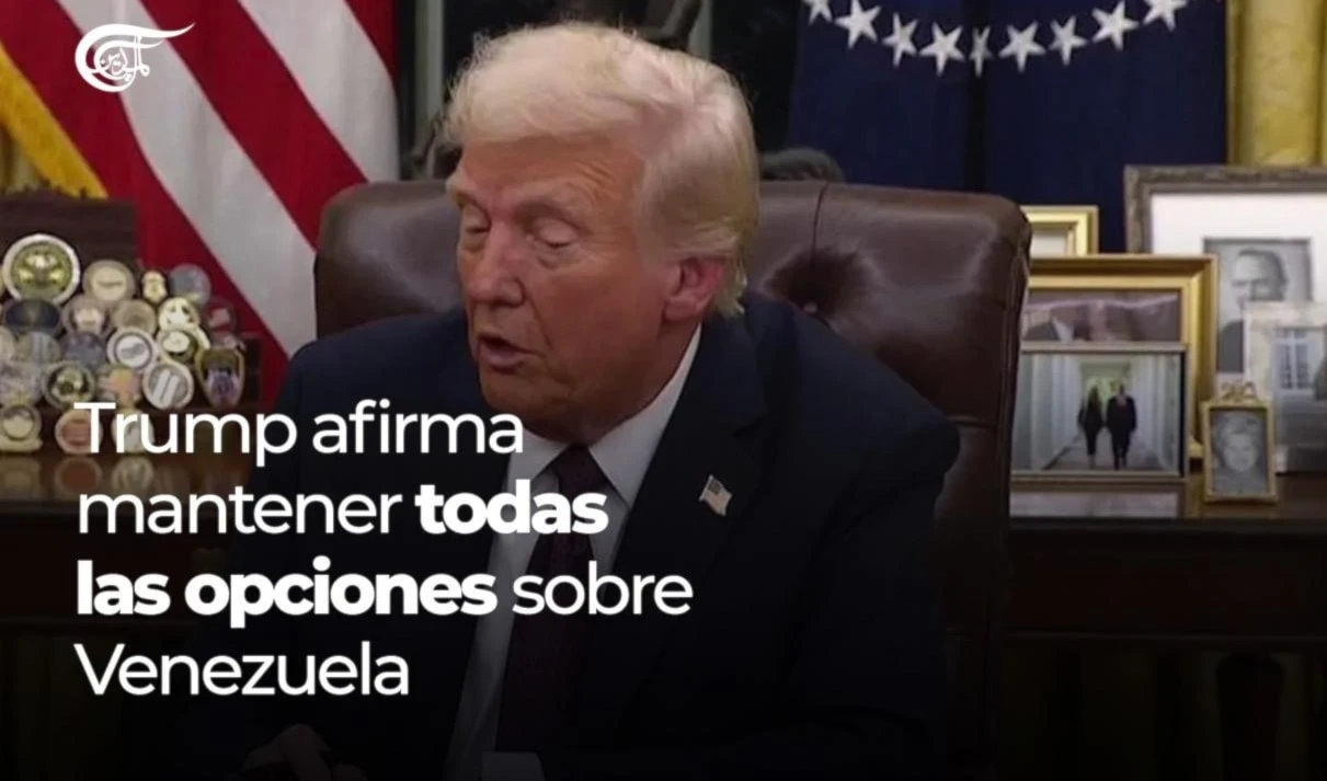 Trump afirma mantener todas las opciones sobre Venezuela