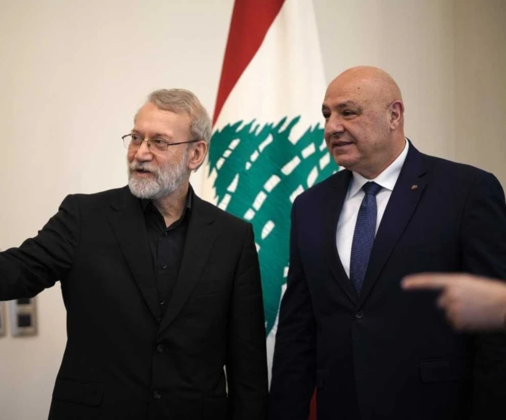 Encuentro entre Larijani y Aoun en Beirut el pasado mes de agosto.