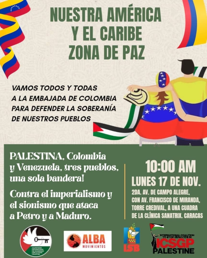 Plataforma Palestina respalda a Petro ante amenazas externas