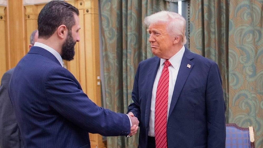 Presidente de EE. UU. y su homólogo de Siria durante un encuentro en Riad (Foto: Associated Press)