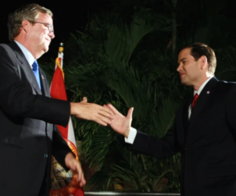 Bush y Rubio mecen la cuna política de María Corina Machado