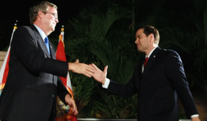 Bush y Rubio mecen la cuna política de María Corina Machado