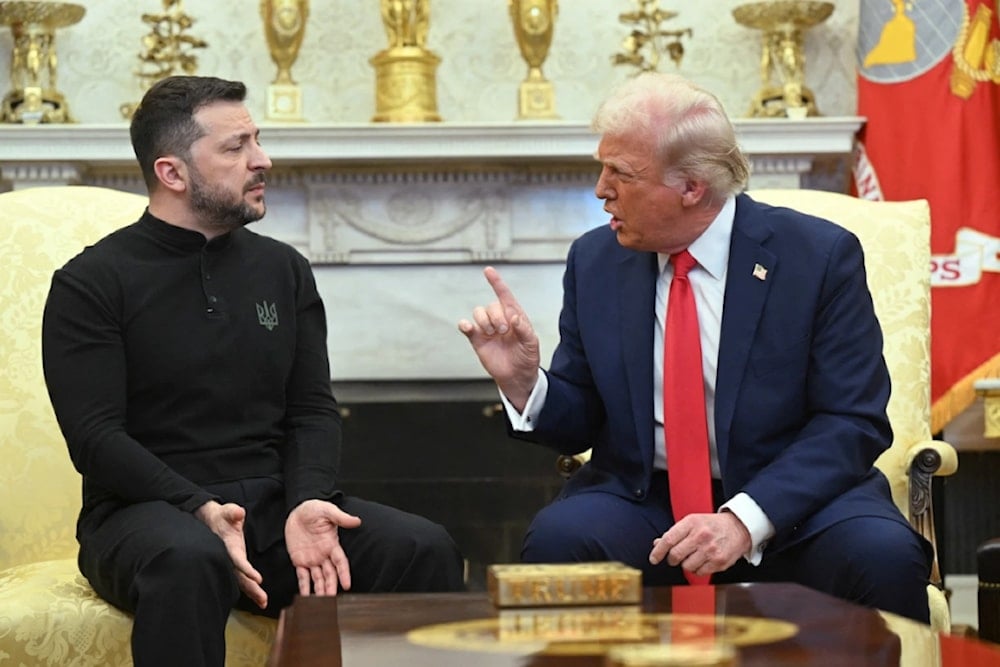 Donald Trump recibió a Zelensky en la Casa Blanca en febrero pasado. 
