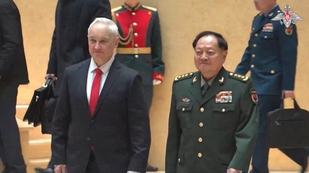 El ministro de Defensa ruso, Andrei Belousov, se reunió en Moscú con el vicepresidente de la Comisión Militar Central de China, el general Zhang Youxia. (Foto: Sputnik)