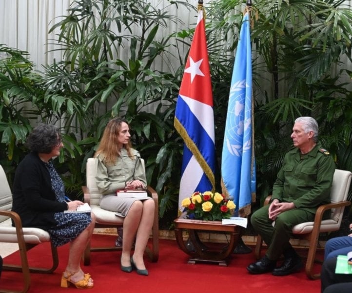 Presidente de Cuba recibe a relatora de la ONU 