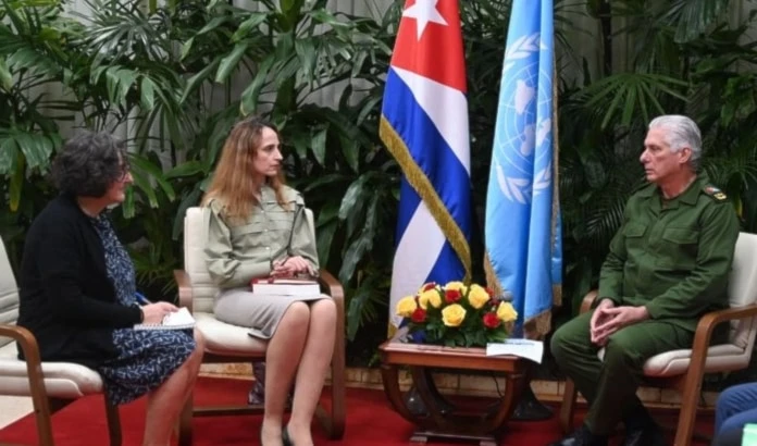 Presidente de Cuba recibe a relatora de la ONU