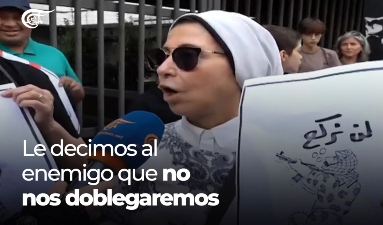 Le decimos al enemigo que no nos doblegaremos