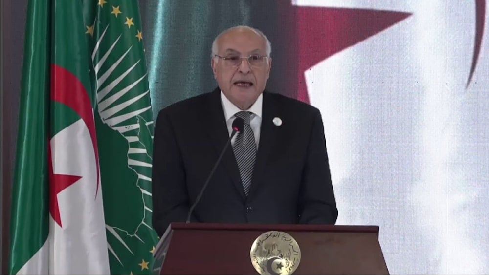 El ministro de Asuntos Exteriores argelino, Ahmed Attaf. 