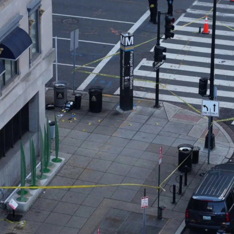 Escena del tiroteo cerca de la Casa Blanca (Foto: The New York Times)