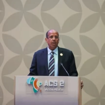 El presidente de la Comisión de la Unión Africana (UA), Mahmoud Ali Youssouf.