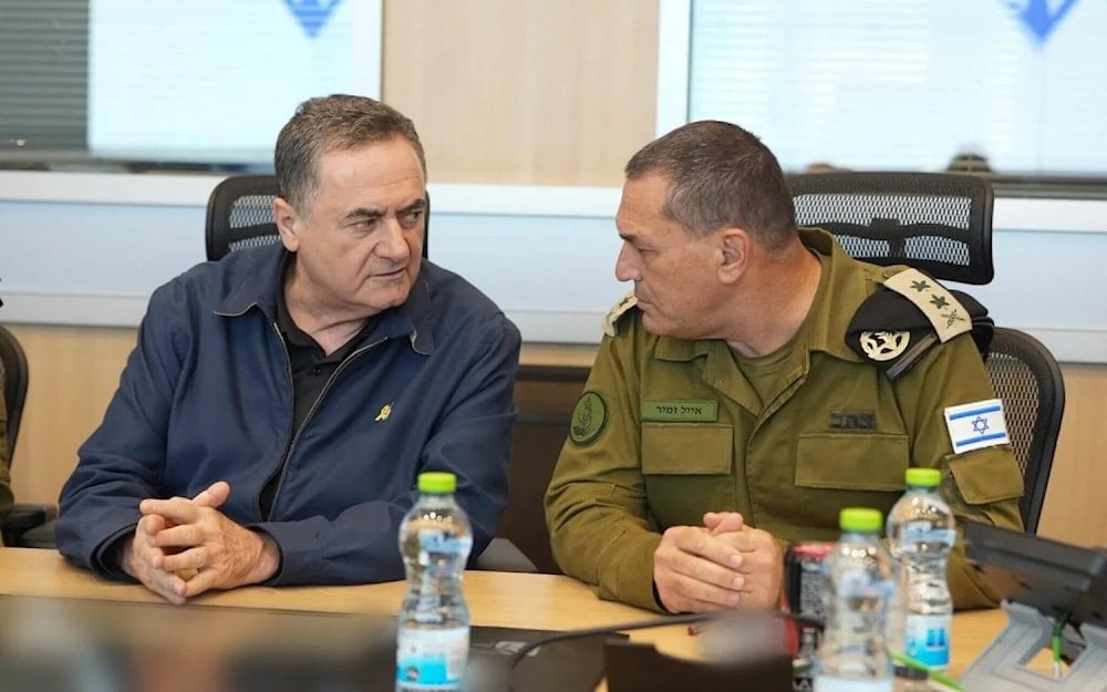 El ministro de Guerra, Ysrael Katz, y el jefe del Estado Mayor, Eyal Zamir. (Foto: Medios israelíes)