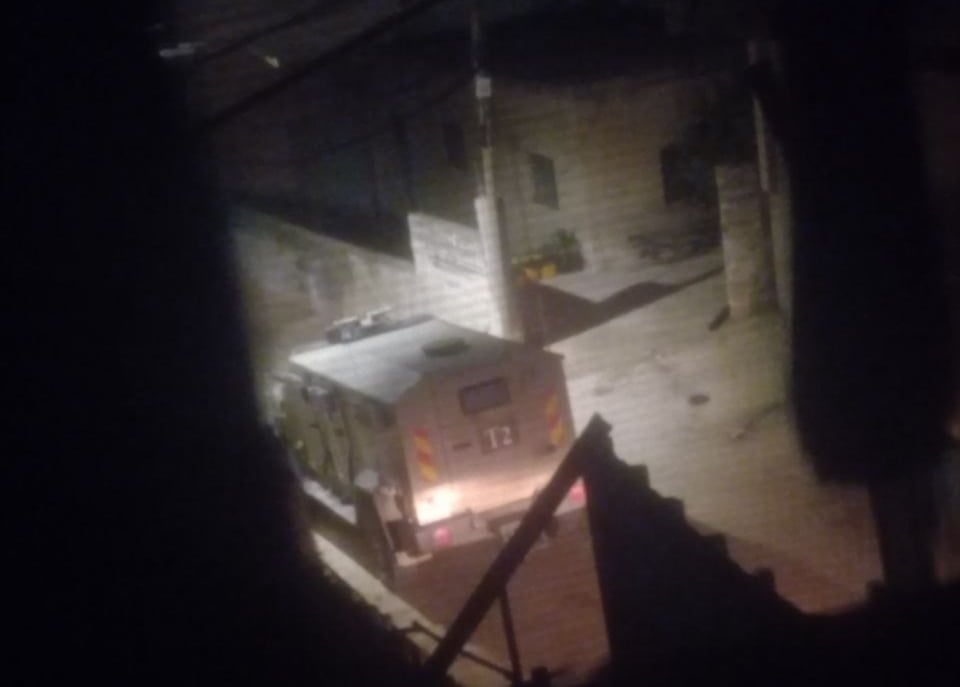 Un vehículo militar israelí en la incursión a Tubas, Cisjordania. (Foto: Redes Sociales)