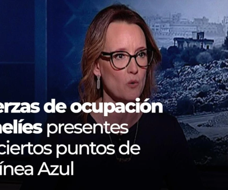 Fuerzas de ocupación israelíes presnetes  en ciertos puntos de  la Línea Azul